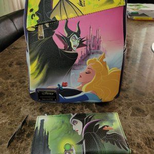 Sleeping Beauty Loungefly w/ matching wallet